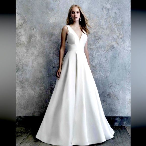 Madison James Mikado silk dress (with pockets) - $1000 - Picture 1 of 5